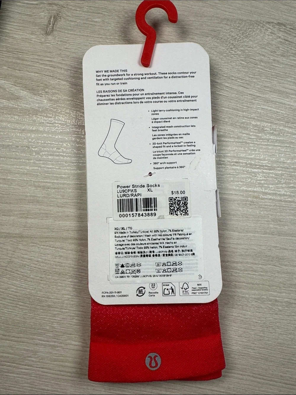 Lululemon Power Stride Socks